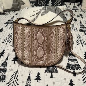 Michael Kors MK Snakeskin Pattern Shoulder-bag crossbody MK Purse